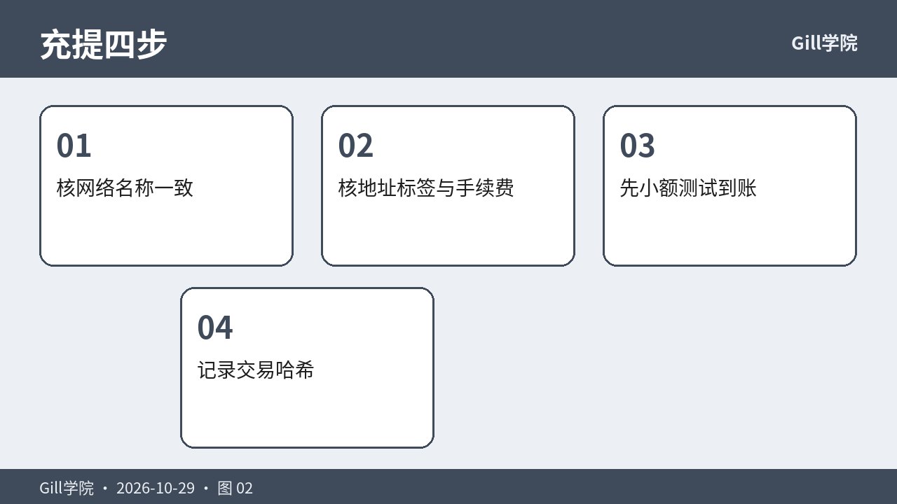 网络地址与手续费核对四步